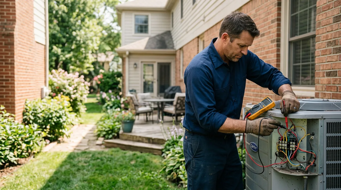 HVAC technician working near Fort Johnson, NY